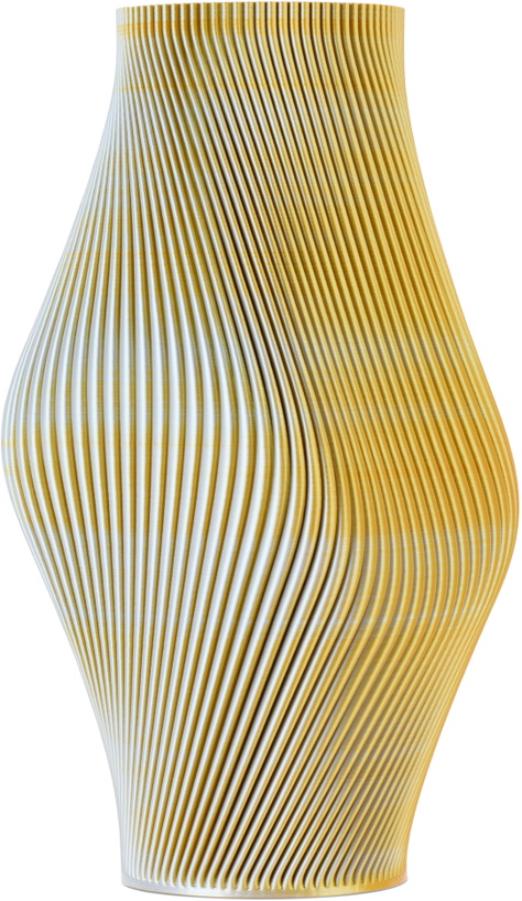 Photo: Sheyn SSENSE Exclusive Yellow & Gray Bloz 30 Vase