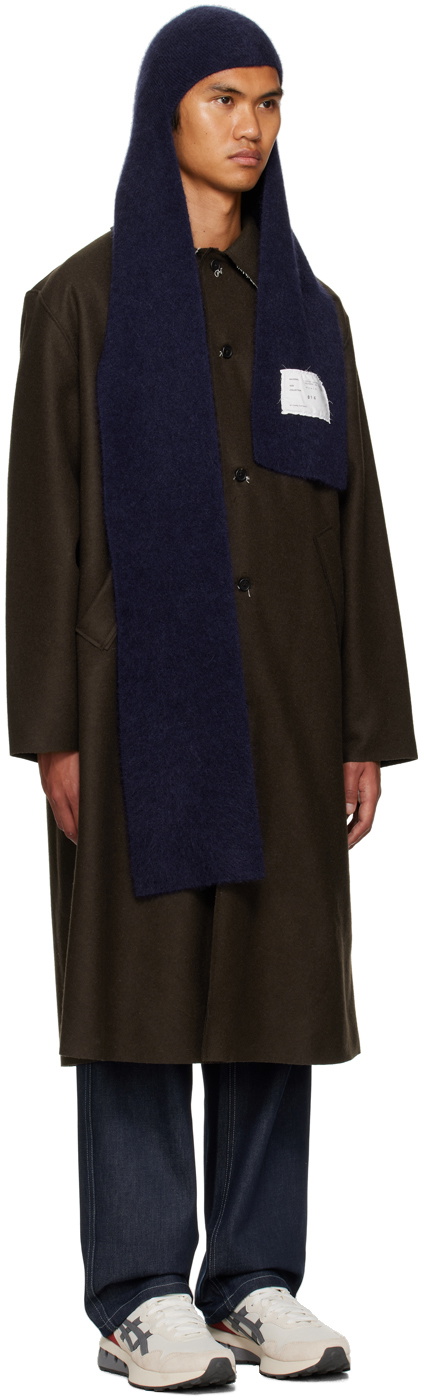 Camiel Fortgens Navy Mohair Scarf