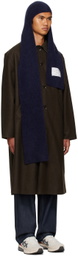 Camiel Fortgens Navy Mohair Scarf