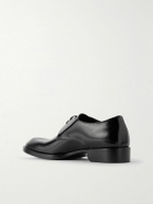 SAINT LAURENT - Vadim Glossed-Leather Derby Shoes - Black