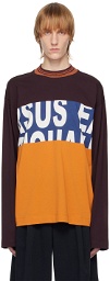 Dries Van Noten Multicolor Paneled Long Sleeve T-Shirt
