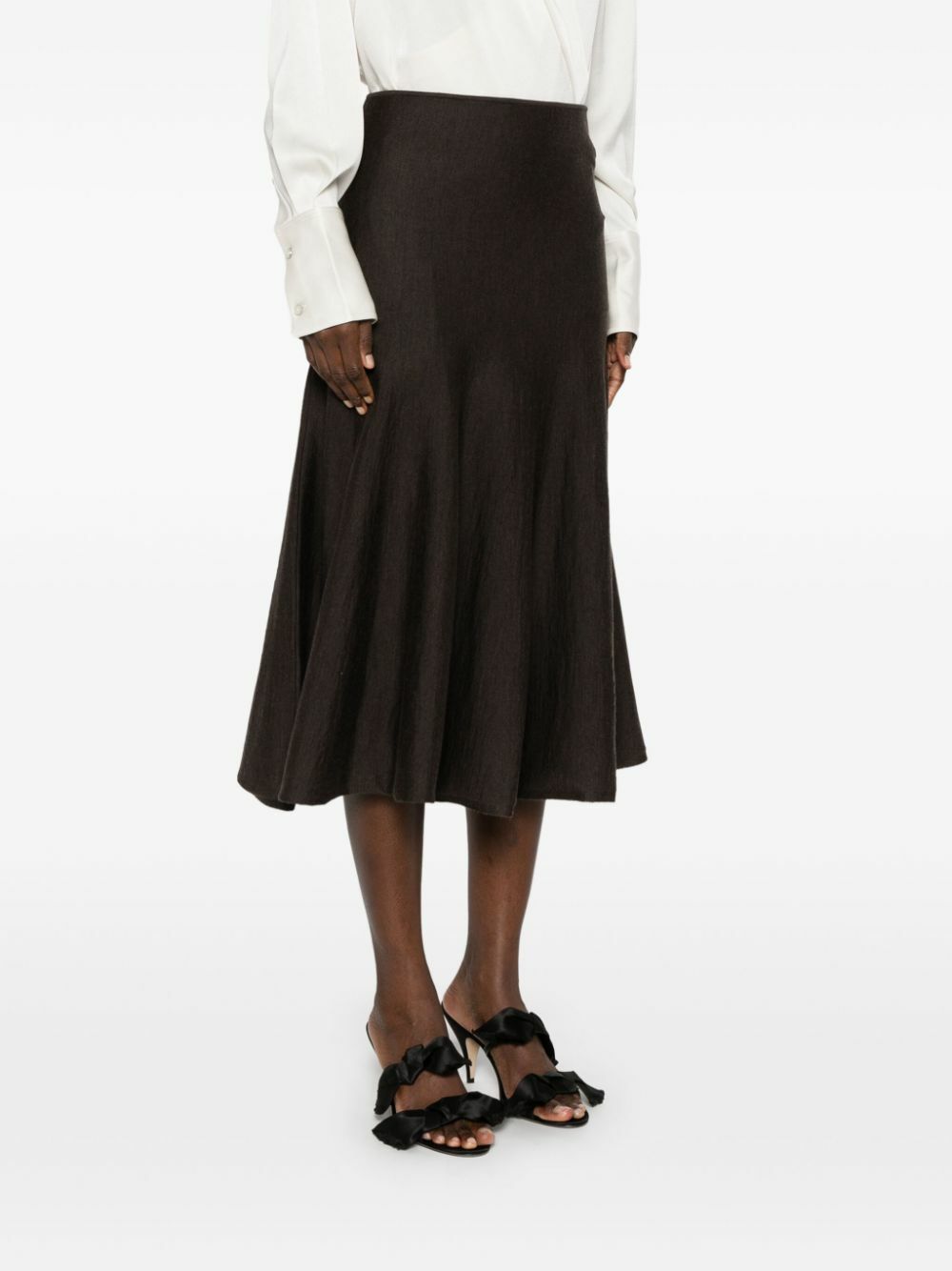 スカート KHAITE 41524137.W4137 Skirts Monina Skirt in Black – KHAITE