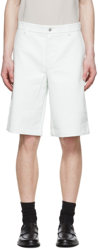 Photo: Han Kjobenhavn White Faux-Leather Shorts