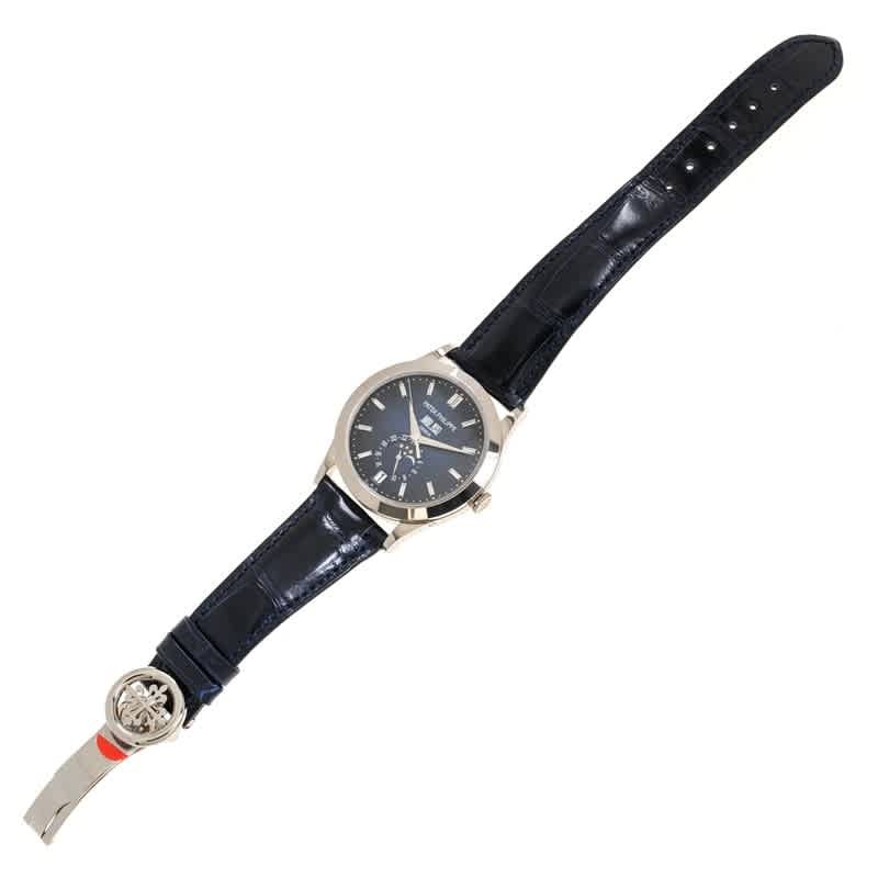 Patek Philippe Annual Calendar Automatic Baguette Blue Dial Watch 5396G-017