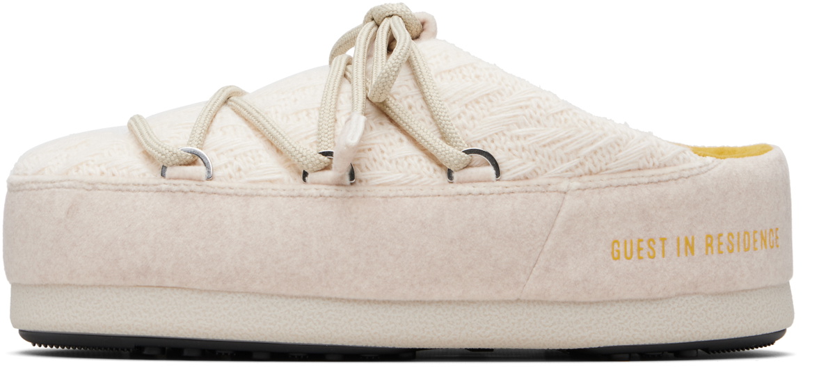 Guest in Residence Off-White Moon Boot Edition EVX Knit Mule Loafers