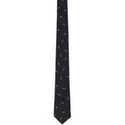 Paul Smith Navy Glasses Narrow Tie