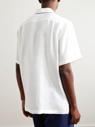 Loro Piana - Contrast-Tipped Linen Shirt - White