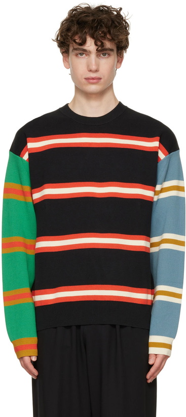 Photo: PS by Paul Smith Black Block Stripe Sweater