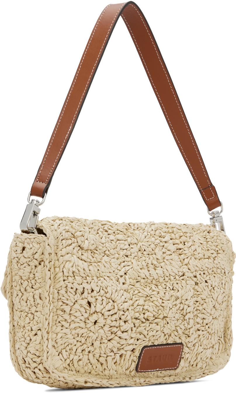 Staud Beige Timmy Crochet Bag