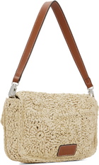 Staud Beige Timmy Crochet Bag