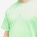 A.P.C. Men's Kyle Fluo Logo T-Shirt in Neon Green