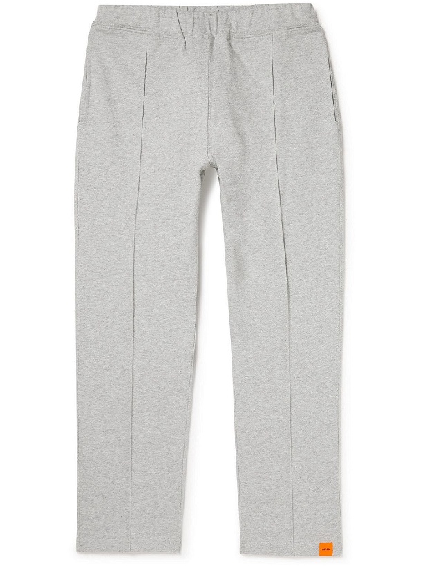 Photo: Aspesi - Slim-Fit Tapered Cotton-Jersey Sweatpants - Gray