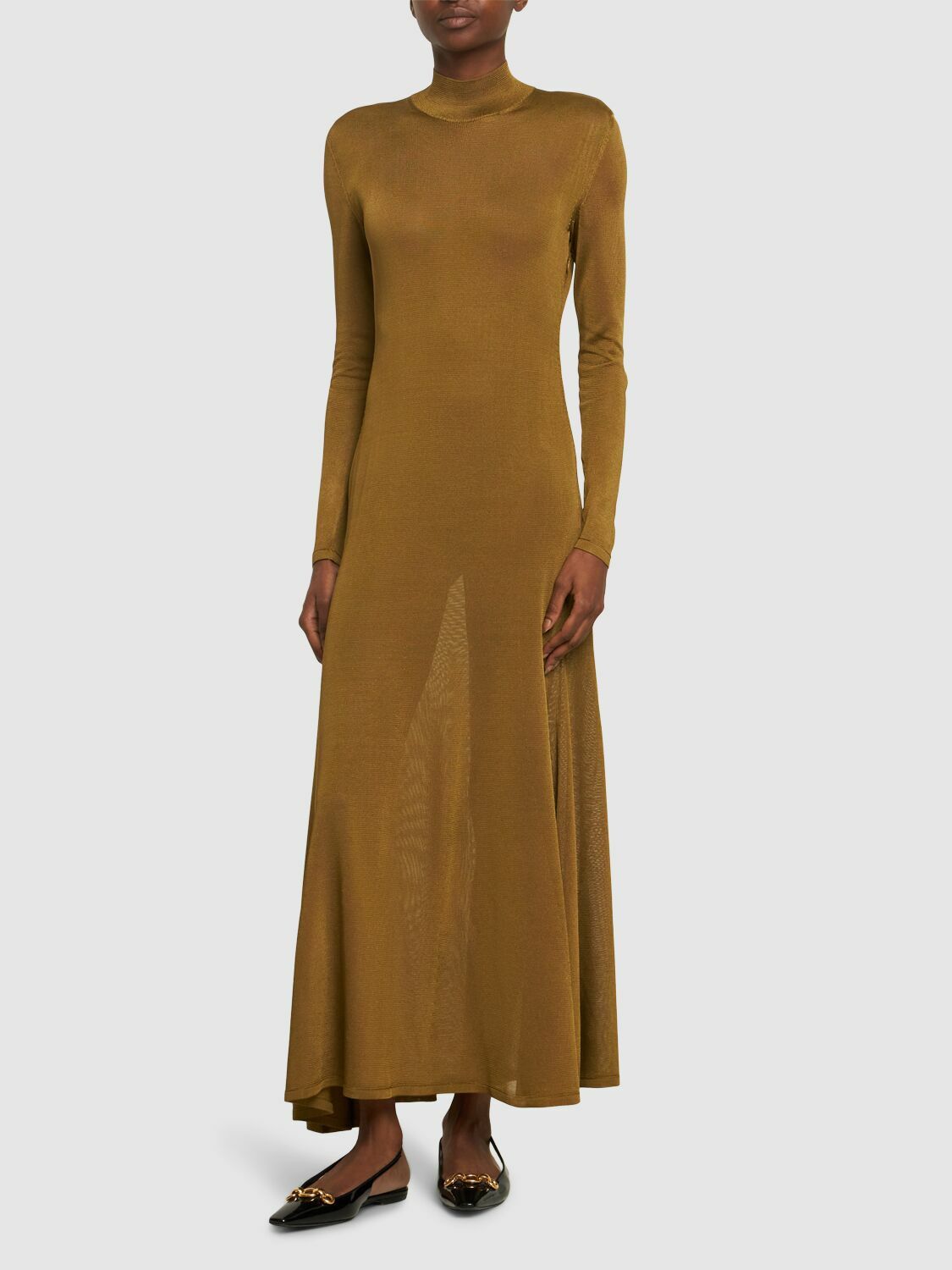 【Tom Ford】 High-neckジャージ maxiドレス Tom Ford Turtleneck Maxi | Pickle