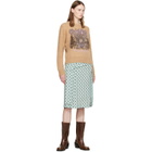 GANNI Beige Brushed Alpaca Forest Teddy Sweater