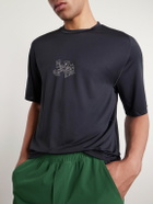Portal - Lateral Peak Logo-Print Recycled-Jersey T-Shirt - Black