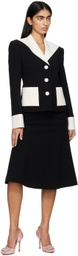 KIMHĒKIM Black & Off-White Button Blazer