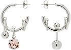 Justine Clenquet Silver Sally Earrings
