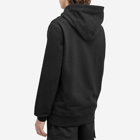 Alexander McQueen Men's Graffiti Logo Hoodie in Black/Lust Red