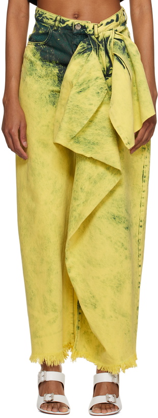 Photo: Marques Almeida Yellow Bow Jeans