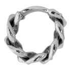 Bottega Veneta Silver Chain Ring