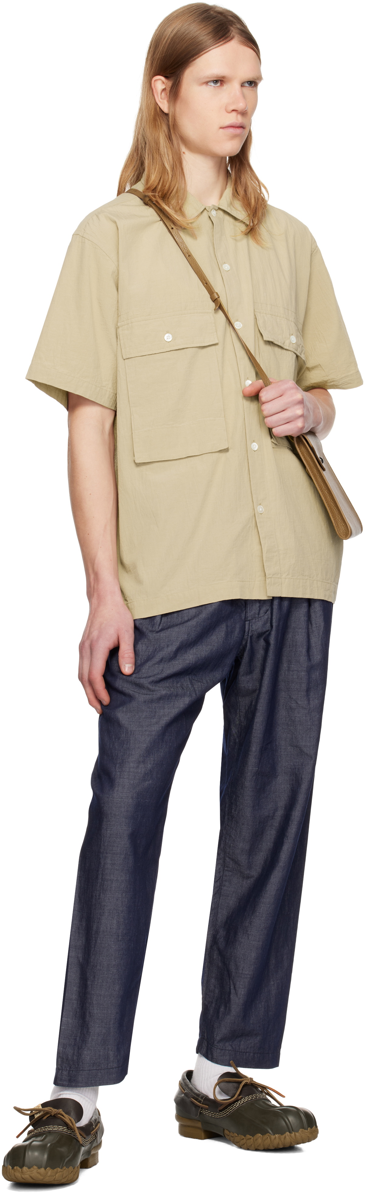 Pilgrim Surf + Supply Taupe Ivan Short Sleeve Shirt