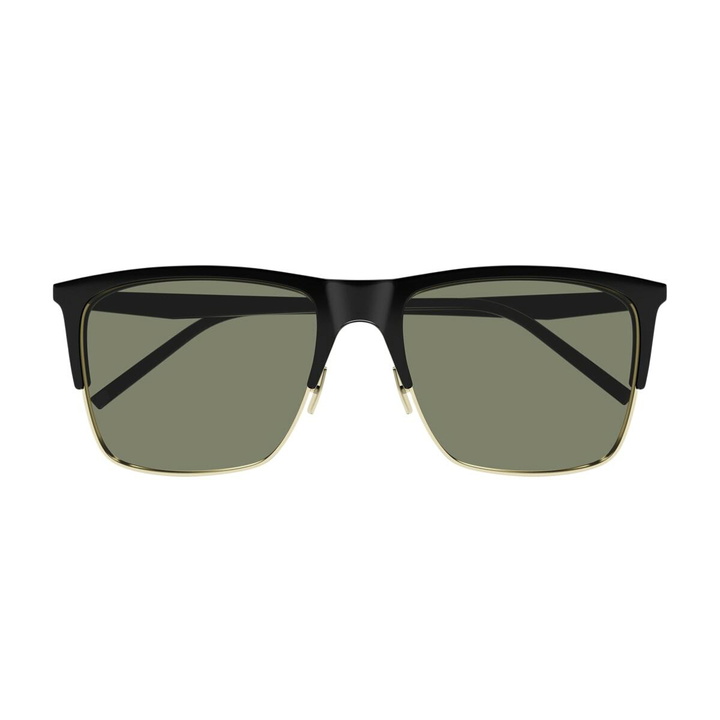 Photo: Saint Laurent Eyewear Saint Laurent Sl 768 Linea Sl Logo 001 Black Green Sunglasses