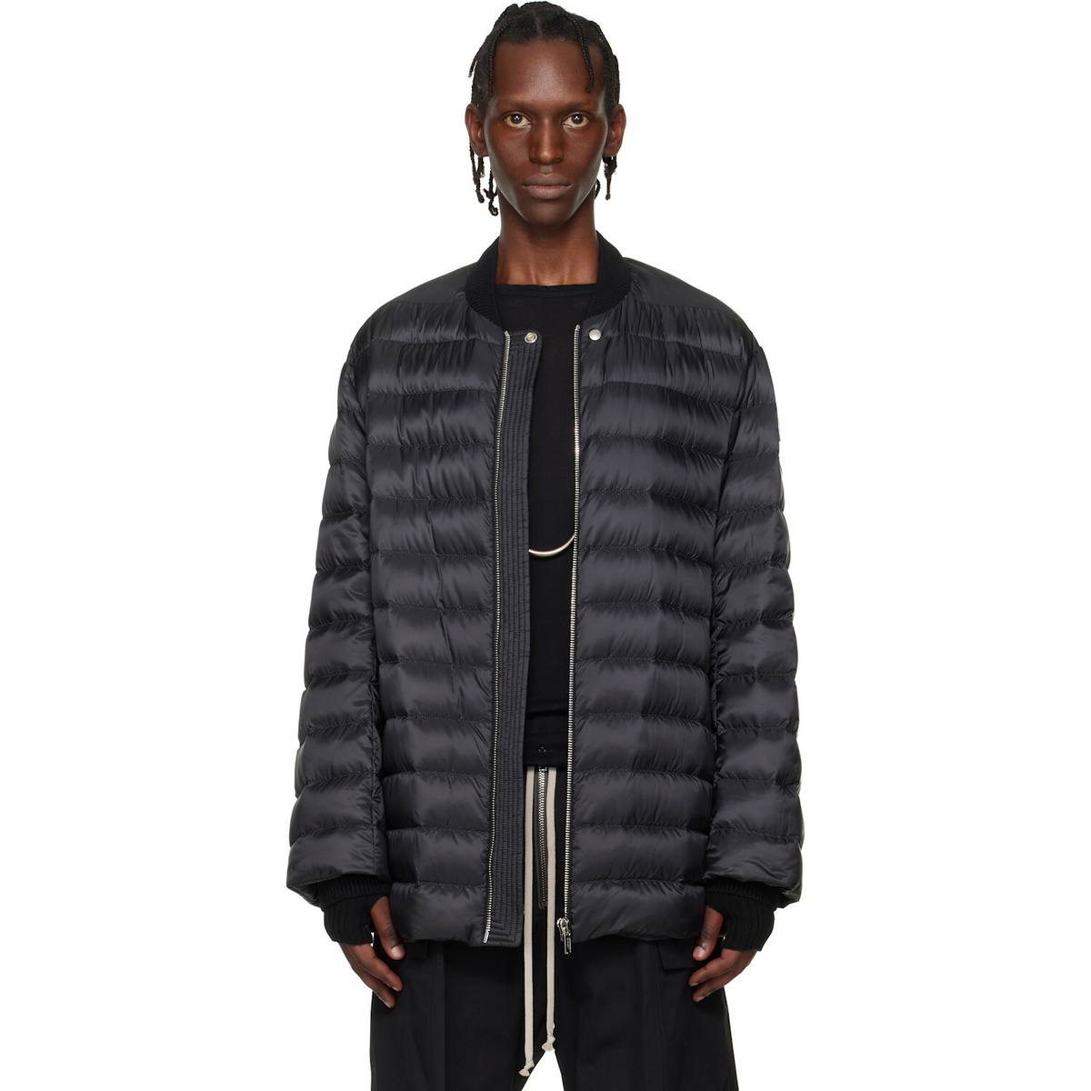 Rick Owens Moncler + Rick Owens Black Flight Parka Jacket