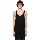 11 by Boris Bidjan Saberi Black Knit Tank Top