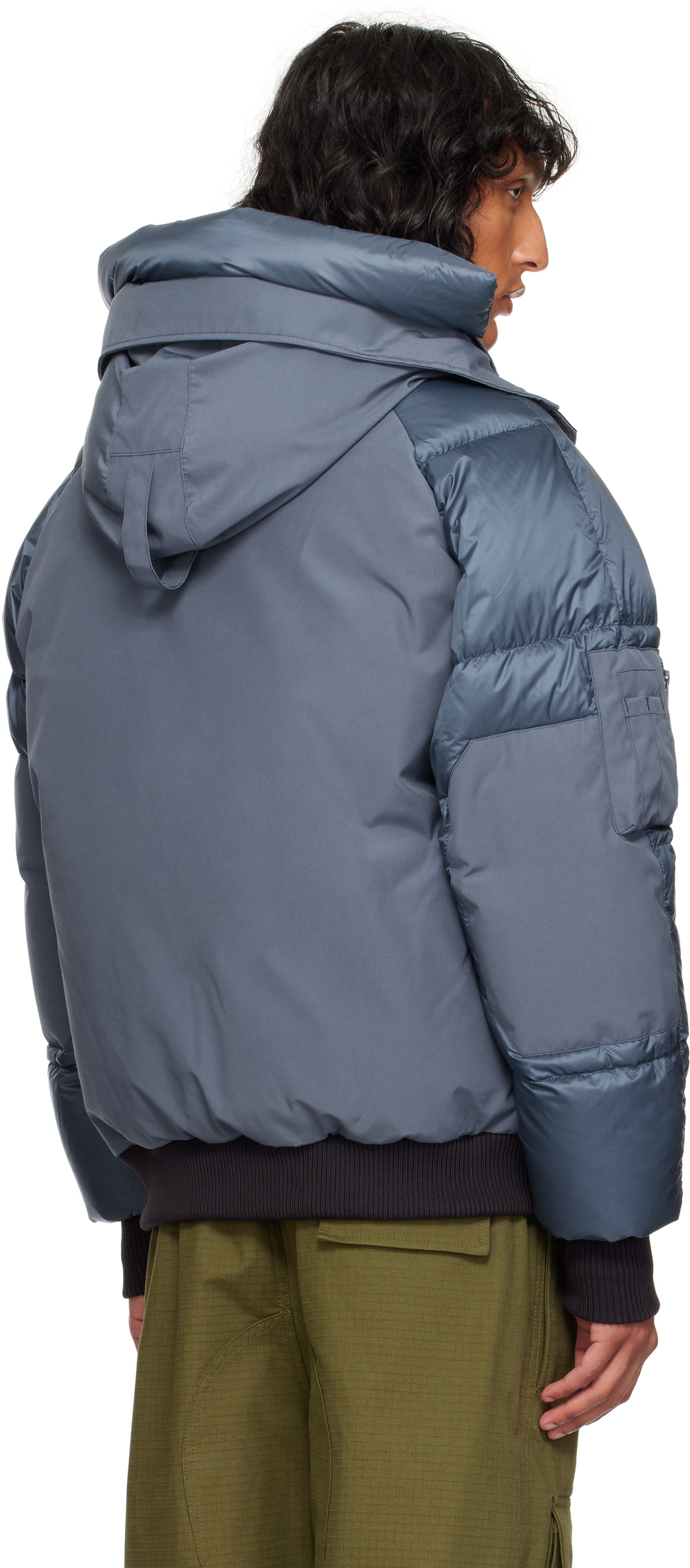 Canada Goose Blue 'Black Label' Paradigm Chilliwack Bomber Down Jacket