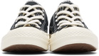COMME des GARÇONS PLAY Black Converse Edition Half Heart Chuck 70 Low Sneakers
