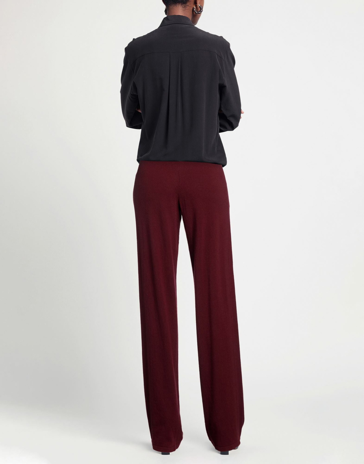 Roberto Collina Womens Pants Burgundy