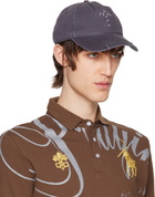 Praying Gray Cross Stitched Cap