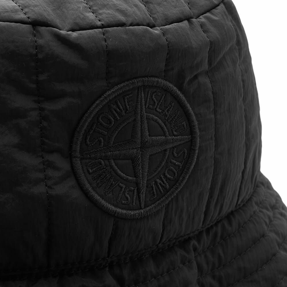 Stone Island Men's Nylon Metal Bucket Hat in Black