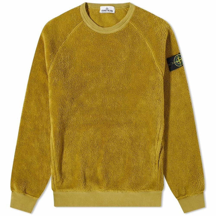 Photo: Stone Island Men's Fleece Crew Sweat in Bark