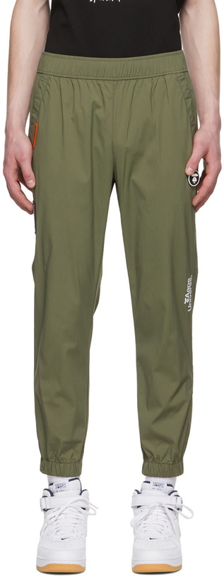 Photo: AAPE by A Bathing Ape Green Nylon Lounge Pants