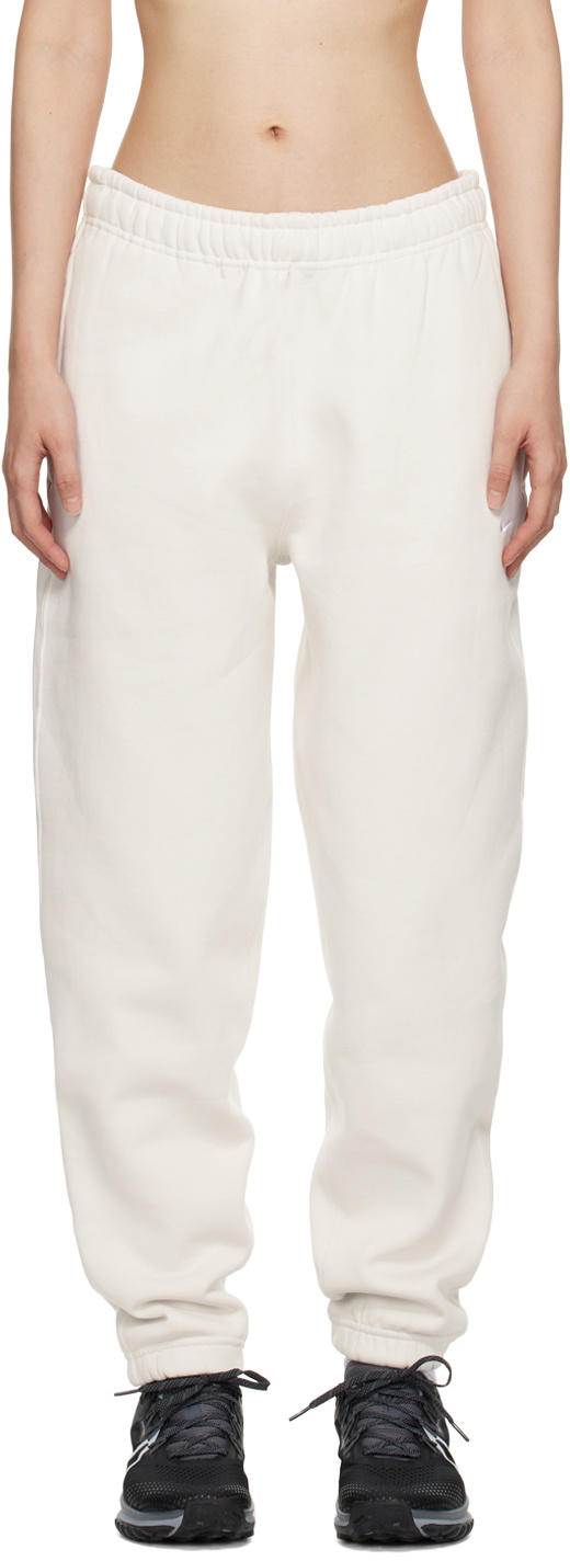 Jogger Pants NikeLab Women's NRG Solo Swoosh Fleece Pant Cedar/ White