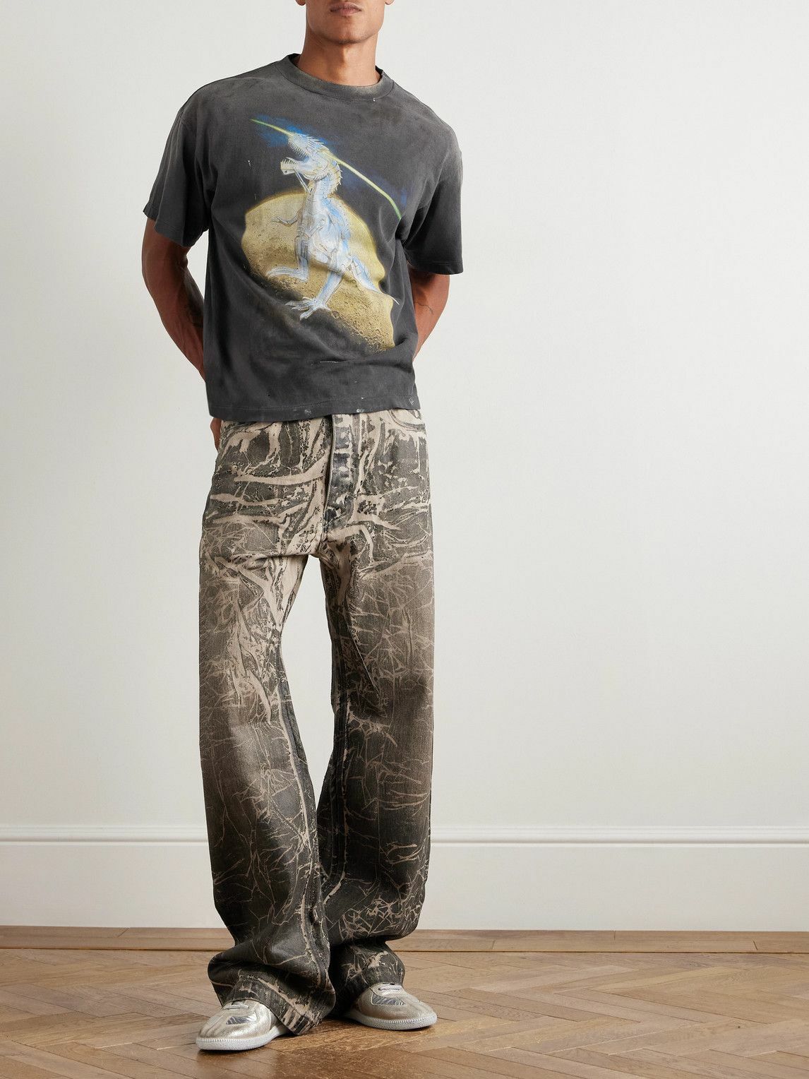 Sweat-shirt Saint Micheal X Sorayama, Taille M, 100% Coton, Noir - Neuf Avec étiquettes