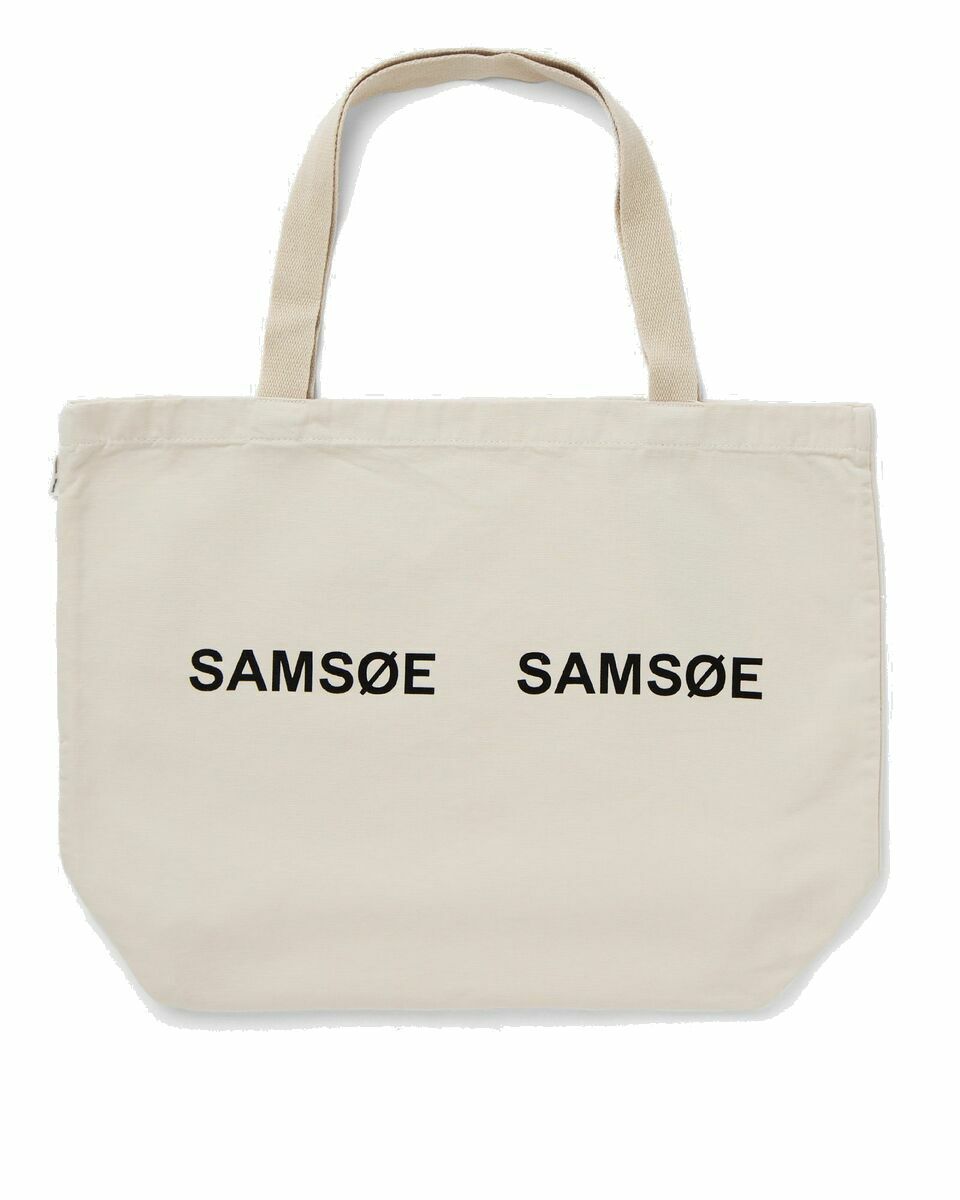 Photo: Samsøe & Samsøe Frinka Shopper 11672 White - Womens - Tote & Shopping Bags