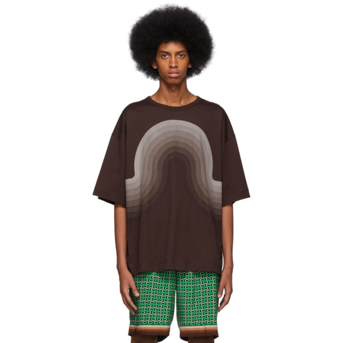 Photo: Dries Van Noten Brown Verner Panton Edition Oversized Hoky T-Shirt