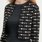 SUNDAYFRUITMARKET Women's I Love Sun Cardigan in Black