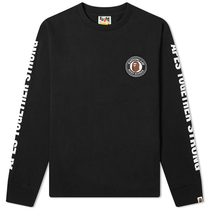 Photo: A Bathing Ape Long Sleeve Patched Tee
