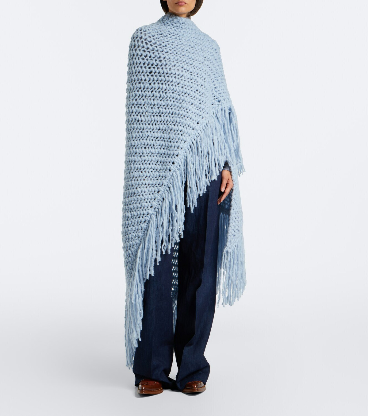 Gabriela Hearst Lauren fringed cashmere shawl