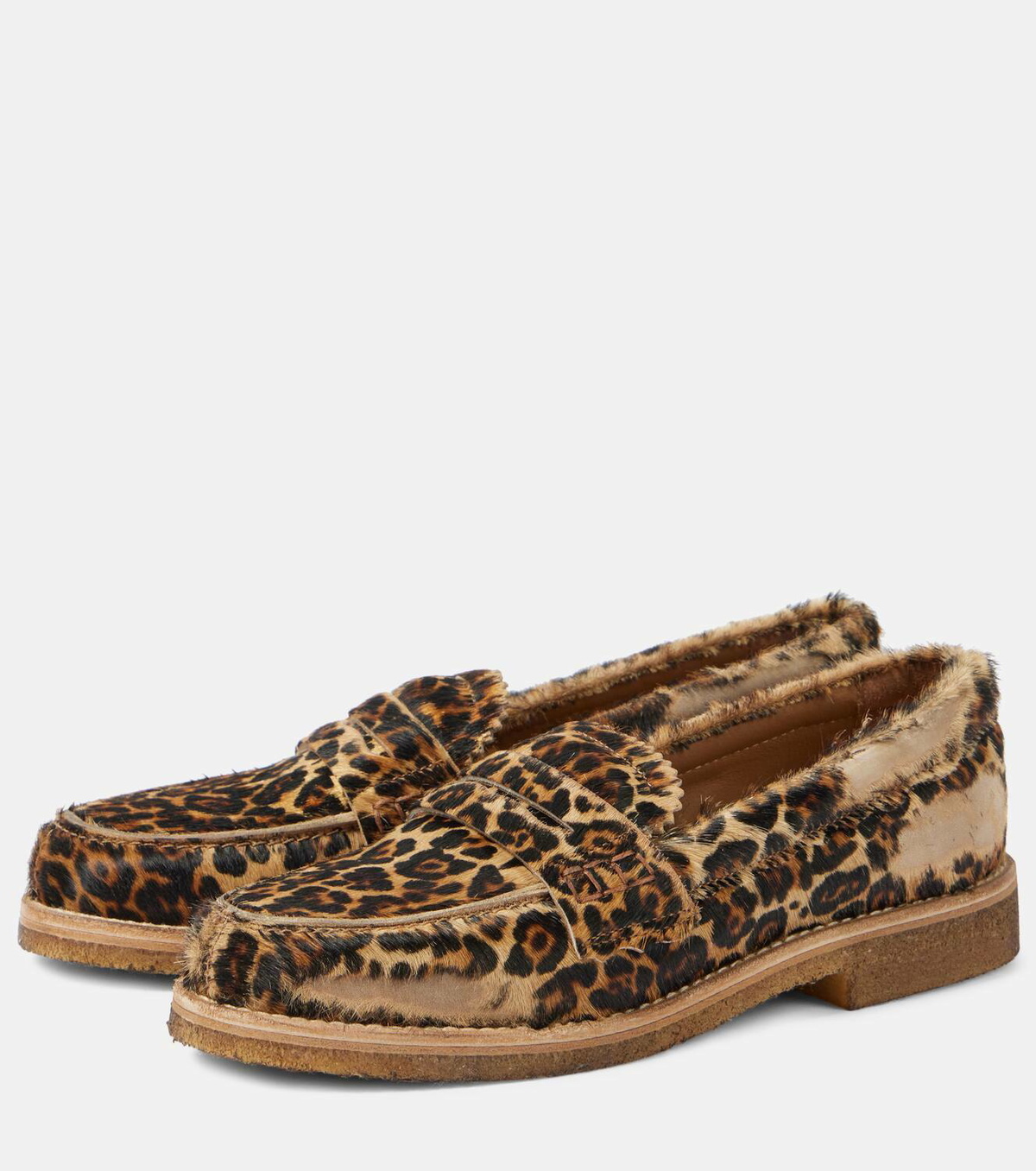 Golden Goose Jerry calf hair penny loafers