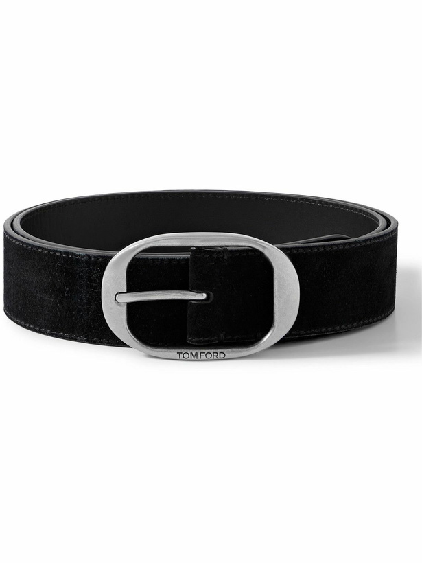 Photo: TOM FORD - 4cm Suede Belt - Black