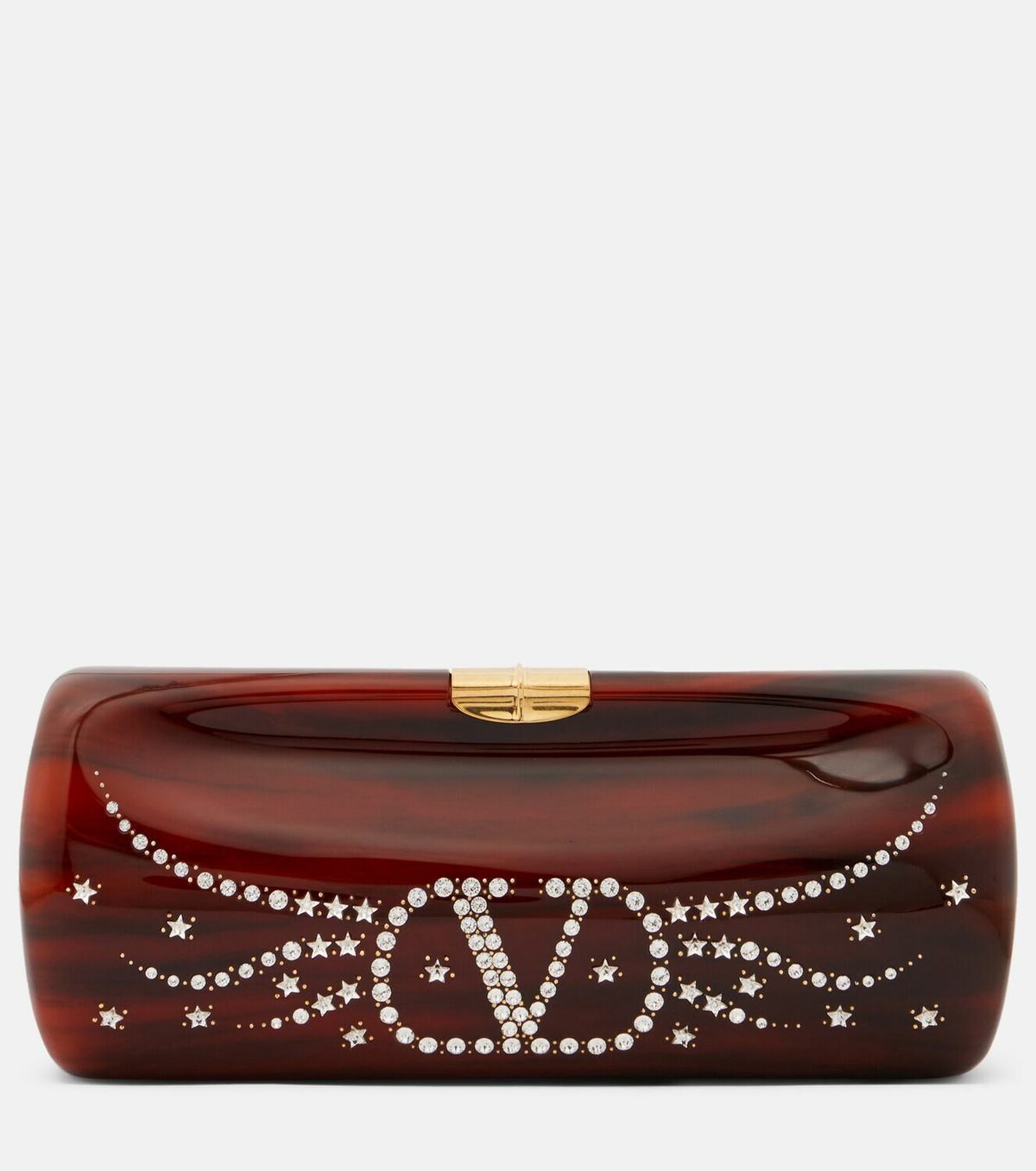 Valentino Garavani Pince Small resin clutch