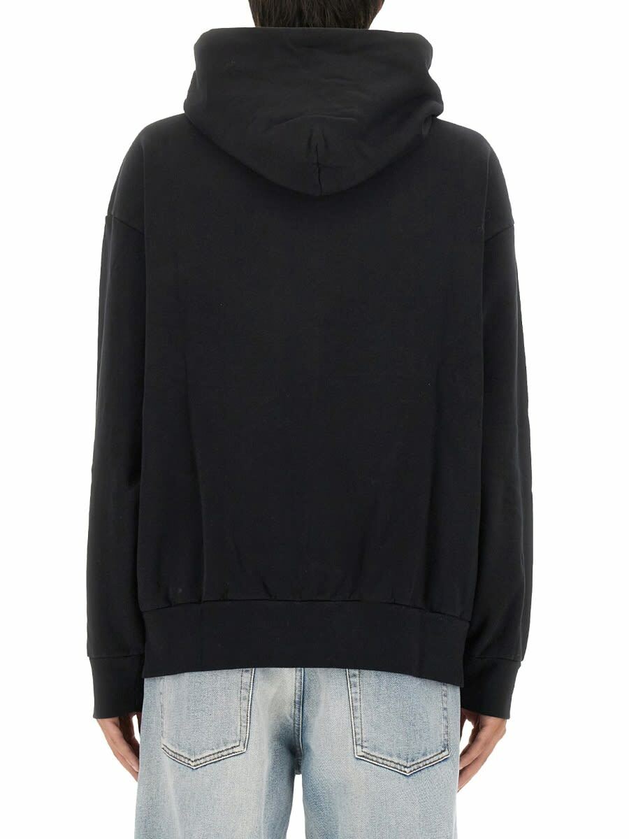 Aries Men's Press Gothic Crew Sweat in Alabaster ARIES