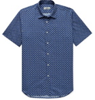 Canali - Slim-Fit Linen and Cotton-Blend Shirt - Blue