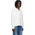 Studio Nicholson Off-White Sudds Long Sleeve Jersey Polo