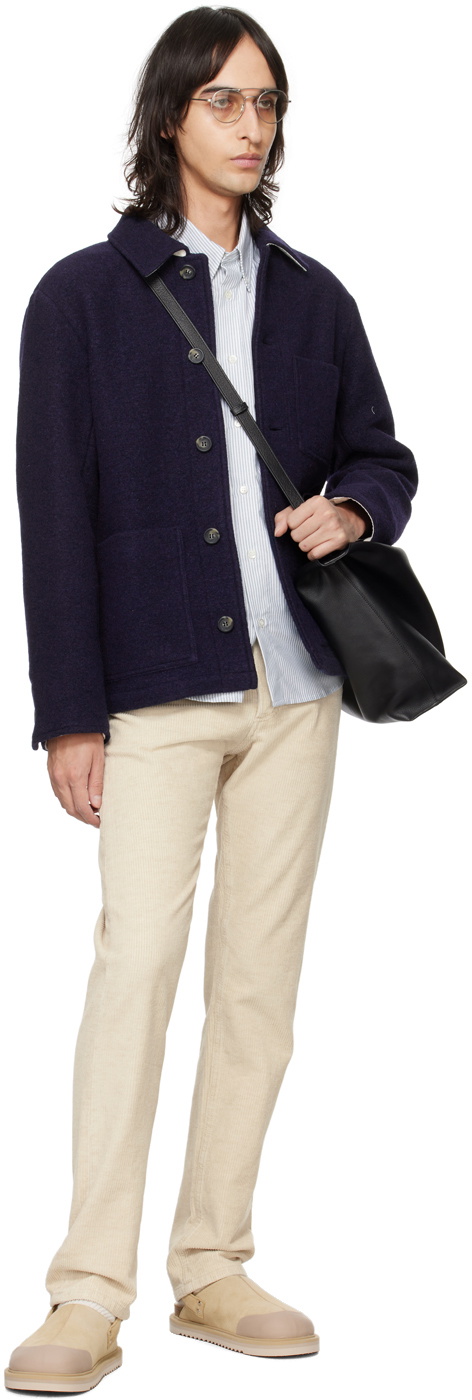 A.P.C New Emile ジャケット　Sサイズ　ネイビー A.P.C New Emile ジャケット Sサイズ ネイビー