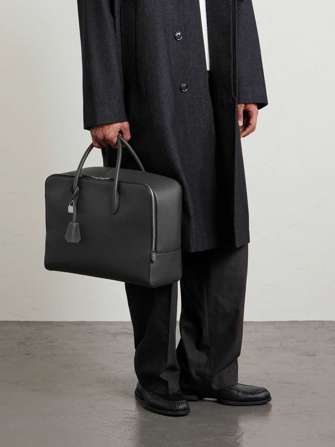 Dunhill - Century Full-Grain Leather Weekend Bag
